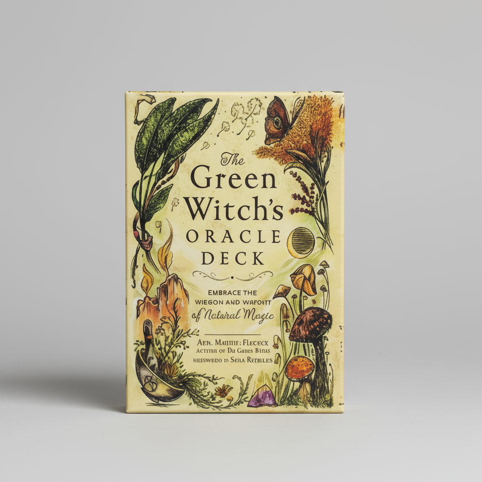Green Witch Oracle Deck – Natural Magic & Earth Wisdom, 50 cards, 10×7 cm