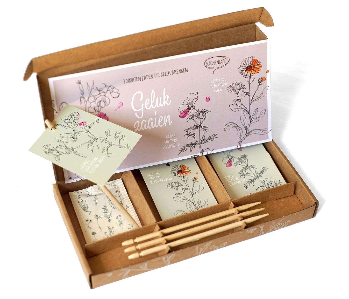 "Geluk Zaaien" Wildflower Seed Gift Box for Bees & Butterflies