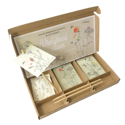 "Vrolijkheid Zaaien" Wildflower Seed Gift Box for Bees & Butterflies