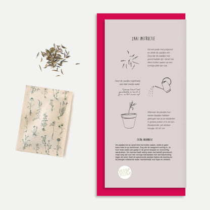 "Hoera!" Blooming Wishes Greeting Card with Cosmos Flower Seeds