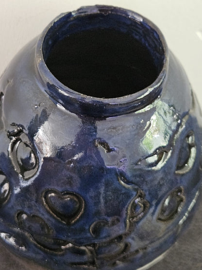 Romance Blossom Vase – Soulful Sentiment Ceramic Vessel, Ø 11 × 17 cm