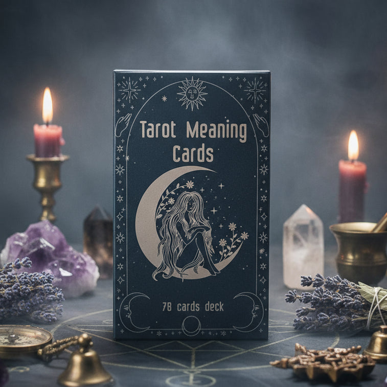 Tarot Meaning Cards – Celestial Guidance for Learners, 78 cards, 10×6 cm