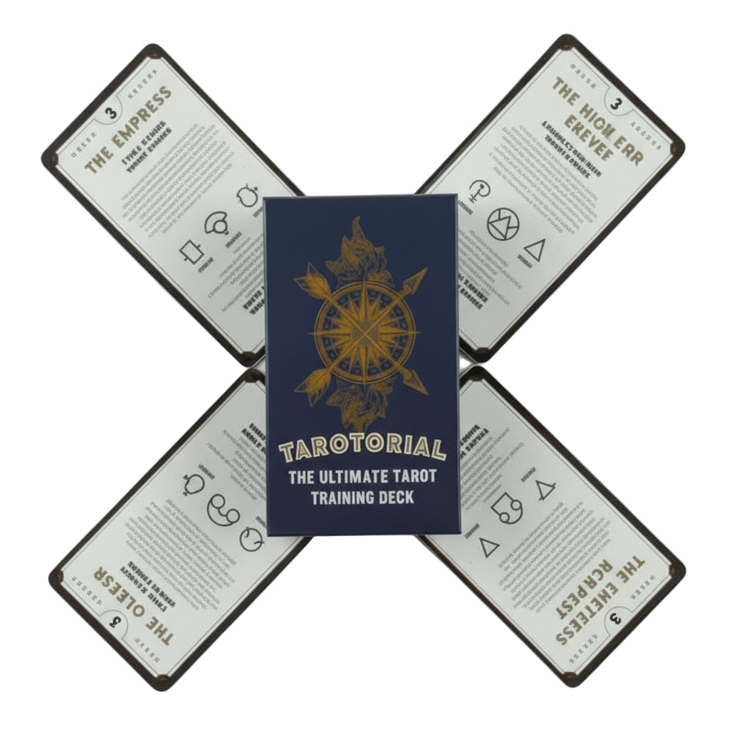 Tarotorial Tarot Deck – Spiritual Knowledge & Study, 78 cards, 10×6 cm
