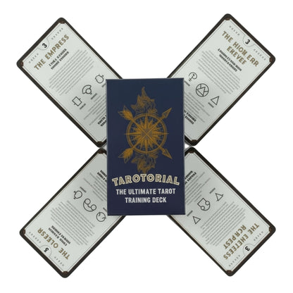Tarotorial Tarot Deck – Spiritual Knowledge & Study, 78 cards, 10×6 cm