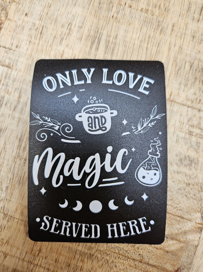 Dark Magnet Fridge Magnet (5x8 cm)
