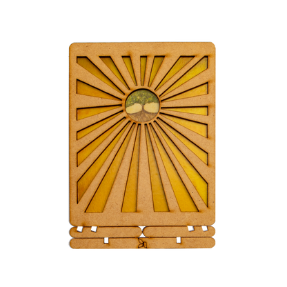 “Tree of Life" Wooden Postcard - Standing 3D Eco Greeting