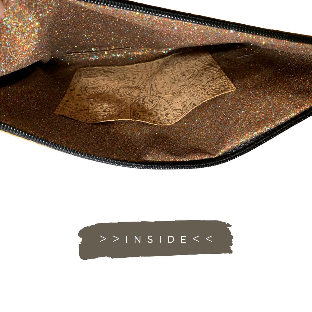 Eco-Chic Vegan Cork Shoulder Bag with Wallet – Floral Paisley Design