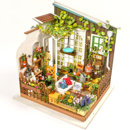 Miniatuurmodel "Miller's Garden House" - DIY-bloempot met ledverlichting (231 stuks)