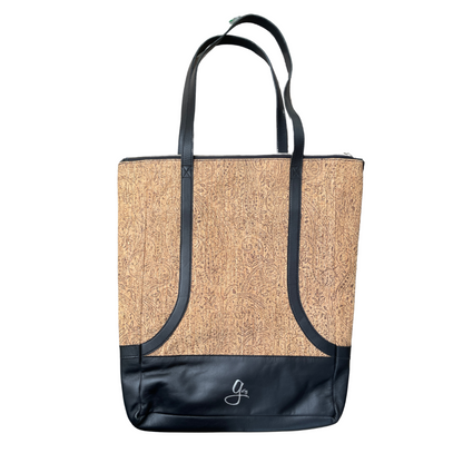 Eco-Chic Cork & Leather XL Bag – Sustainable Statement Tote