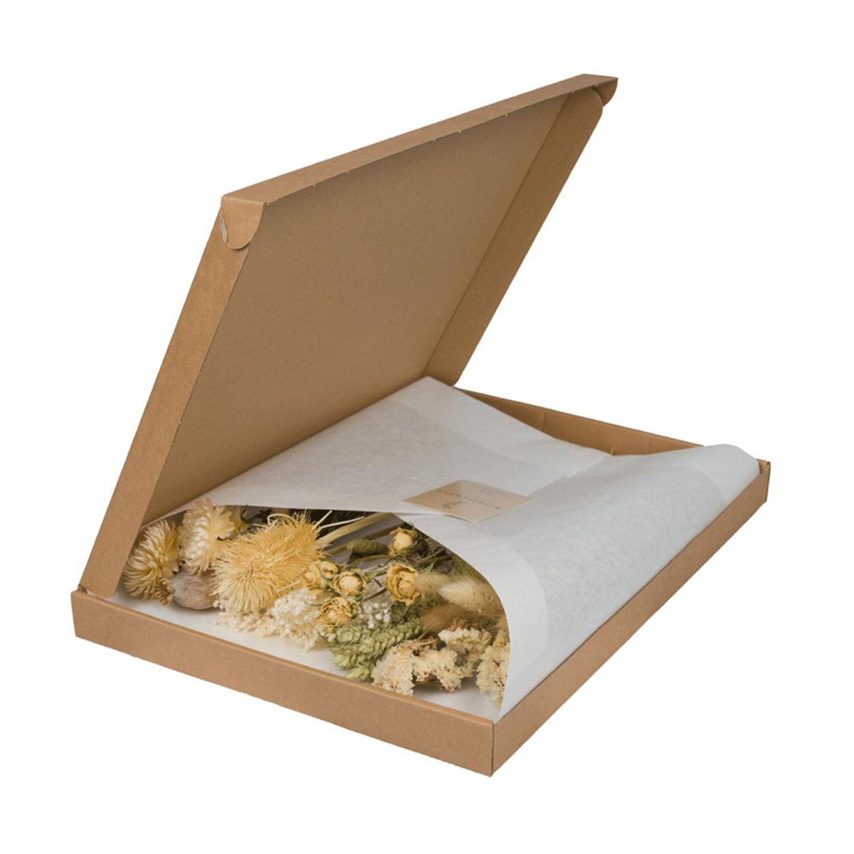 Natural Whisper Dried Letterbox Bouquet – Quiet Home Gesture, 30 cm