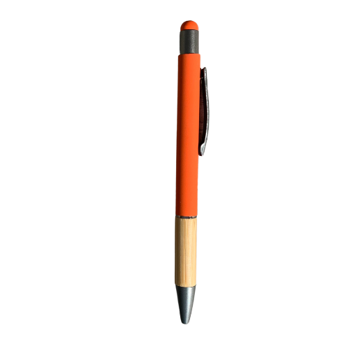 Bamboe Stylus/Schrijf Pen | Random Kleuren | 8 Stuks