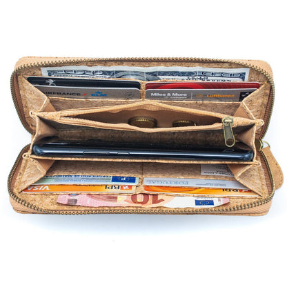 Eco Chic Vegan Cork Wallet – Tropical Flower Design