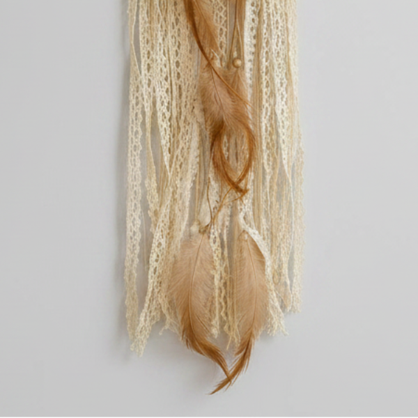 Aurora Sunwoven Spirit Dreamcatcher - Boho Talisman for Light & Intention, ~50 cm