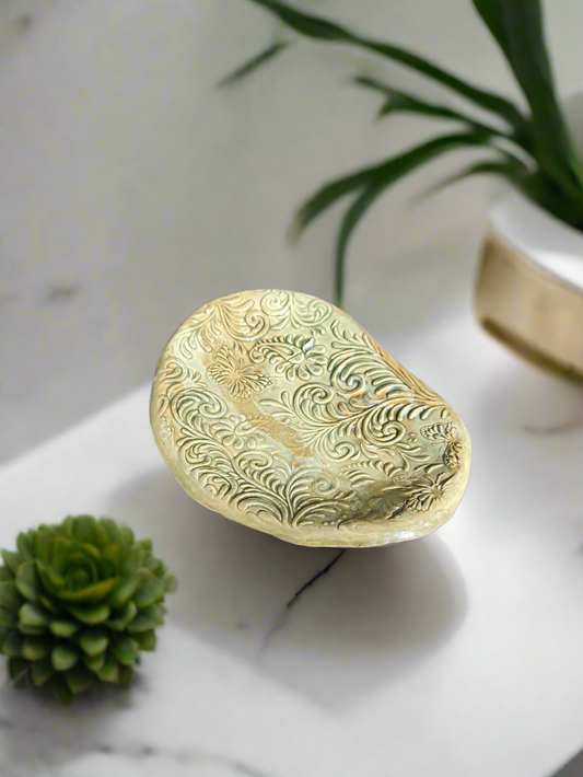Handmade Green butterfly jewelry dish