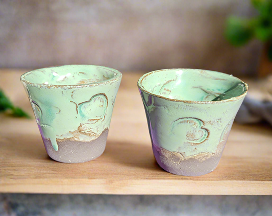 2 pieces mini planter jade