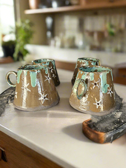 Handmade Jade star coffee cups