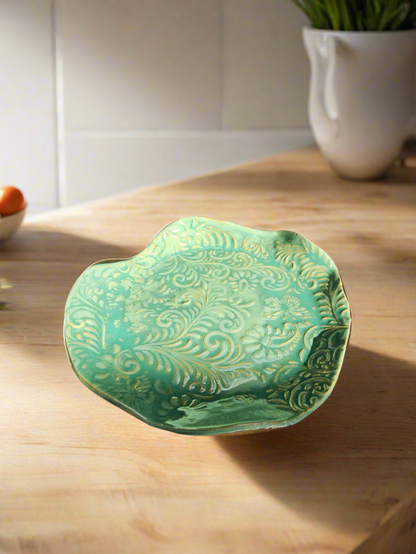Handmade small dish jade