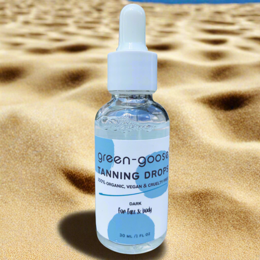 Organic Tanning Drops – Coconut, Avocado & Aloe Infused Glow Booster, Dark, 30ml