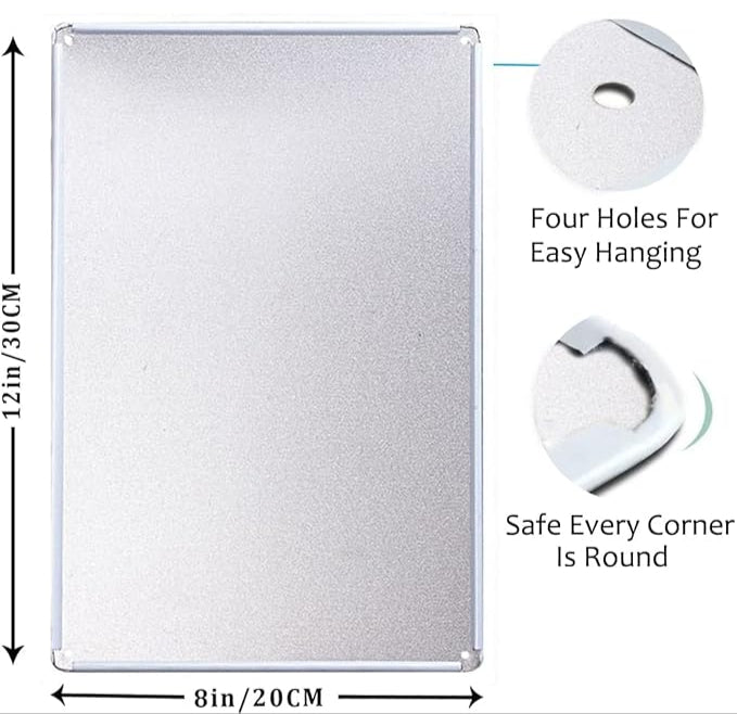 Backside Metal Sign Wall Art, 20×30 cm