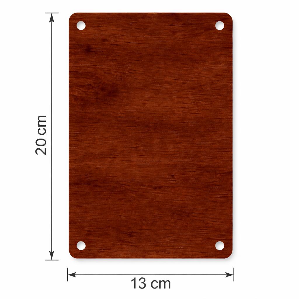 Backside Wooden Sign – Vintage Wall Art, 13×20 cm