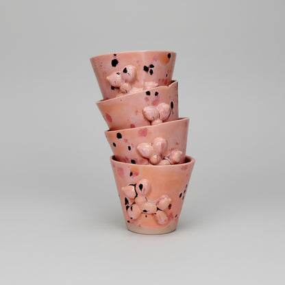 Balloon Pup Ceramic Minis - Playful Duo for Shots & Succulents, Ø4.5×5.5 cm by Red Raven Pottery