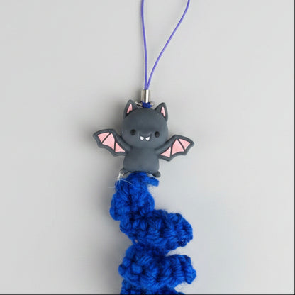 Batty Twirl Crochet Charm – Nightflight Companion Pocket Totem, 15 cm by Hook & Hex