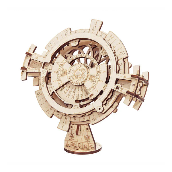 Wheel of Time DIY Wooden Perpetual Calendar Kit – Never-ending Accuracy, 52 pieces by Robotime