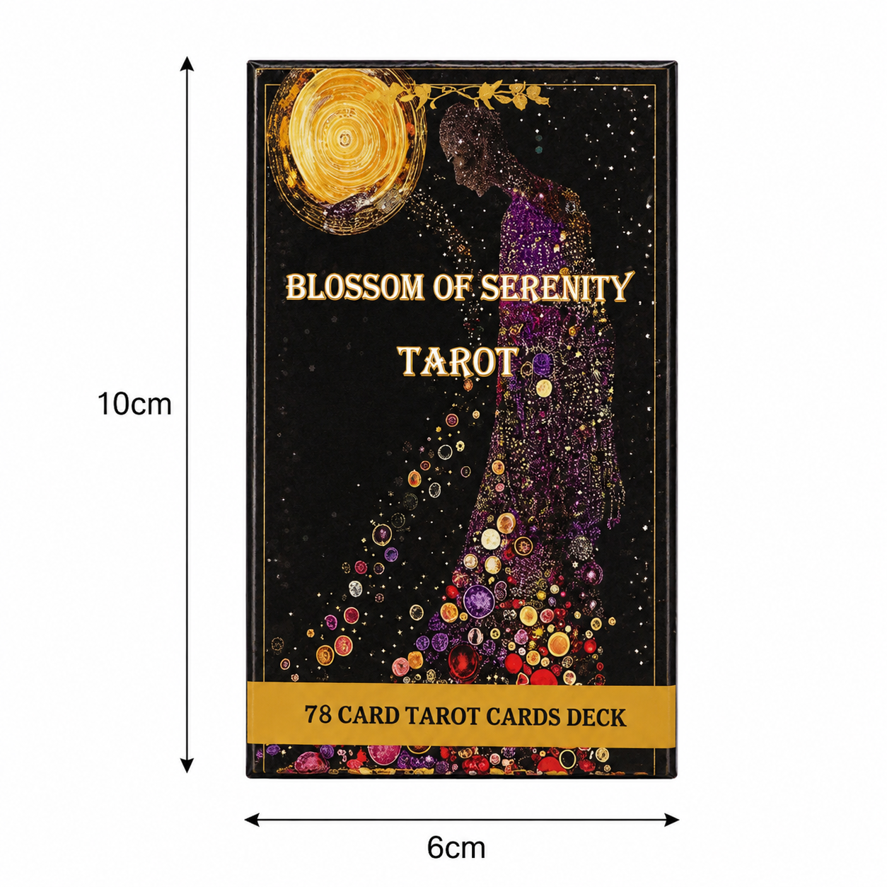 Blossom of Serenity Tarot Deck – Peaceful Reflection for Inner Growth, 78 cards, 10×6 cm