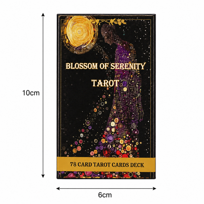 Blossom of Serenity Tarot Deck – Peaceful Reflection for Inner Growth, 78 cards, 10×6 cm