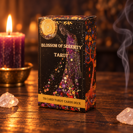 Blossom of Serenity Tarot Deck – 78 Cards for Reflection & Renewal, 6 × 10 cm