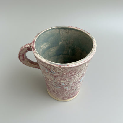 Blushing Botanicals Ceramic Mug – Garden in Bloom, Ø7 × 9 cm by Red Raven Pottery