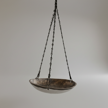 Bronze Age Bird Bath – Ceramic Sanctuary for Birds, Ø 19×5 cm
