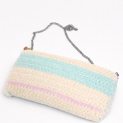 Butterfly Breeze Crochet Purse – Pastel Lightness Shoulder Bag, 28×16 cm by Hook and Hex
