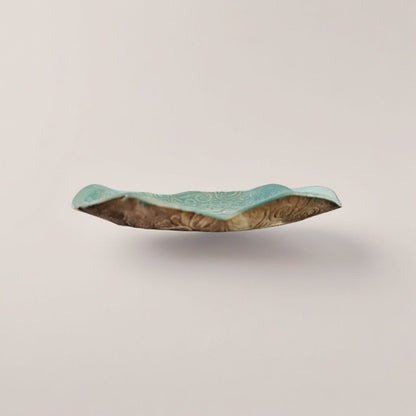 Butterfly Garden Ceramic Dish – Holder for Everyday Treasures, Ø14×2 cm by Red Raven Pottery