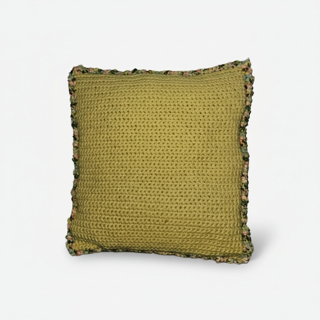 Butterfly Garden Crochet Cushion – Spring Vibes for Soft Corners, 34 × 34 cm by Hook & Hex