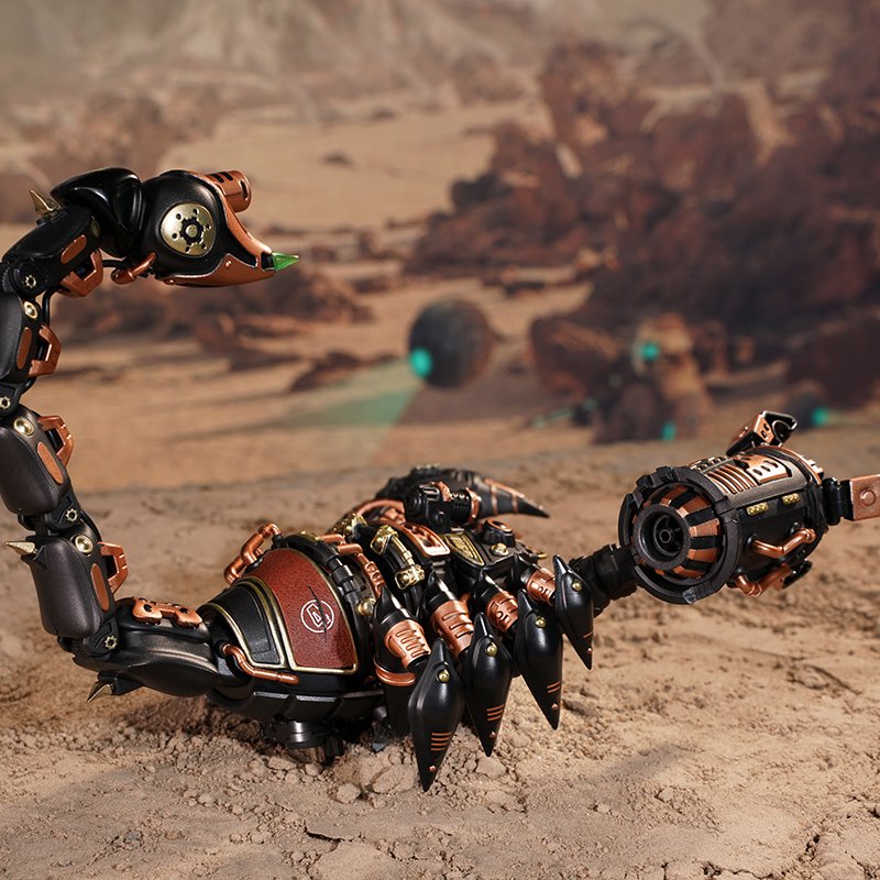 Mechanical Scorpion DIY Kit - 3D Robotic Scorpion Model with Motion & Light (123 pieces)