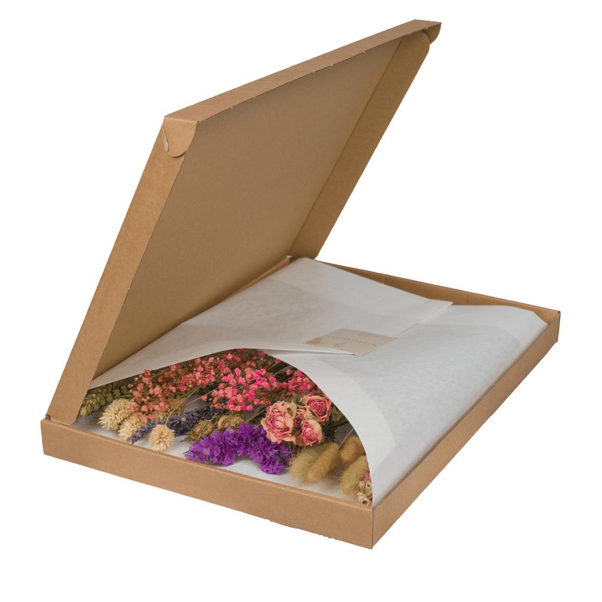 Dusky Dawn Dried Letterbox Bouquet– Thoughtful Touch in Bloom, 30 cm