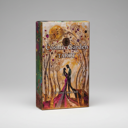 Cosmic Garden Tarot Deck – Celestial Insight Through Nature, 78 cards, 10 ×6 cm