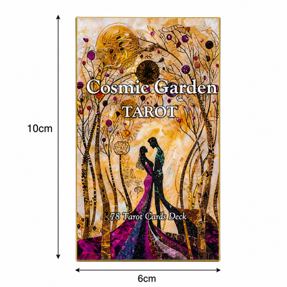 Cosmic Garden Tarot Deck – Celestial Insight Through Nature, 78 cards, 10 ×6 cm