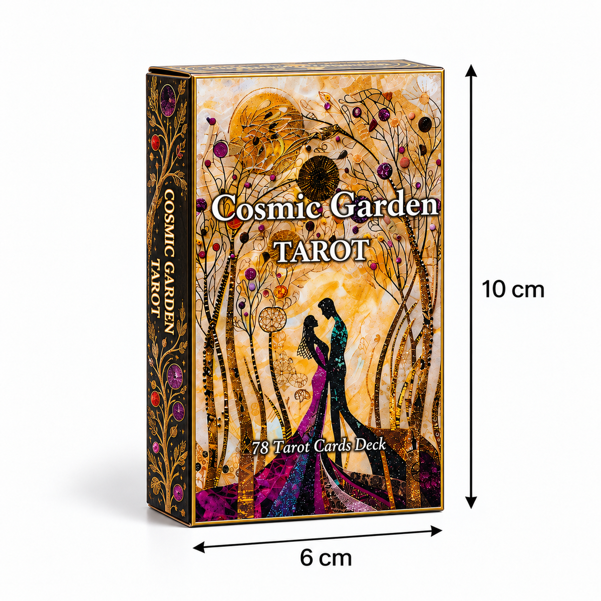 Cosmic Garden Tarot Deck – 78 Cards Where Nature Meets the Stars, 6 × 10 cm