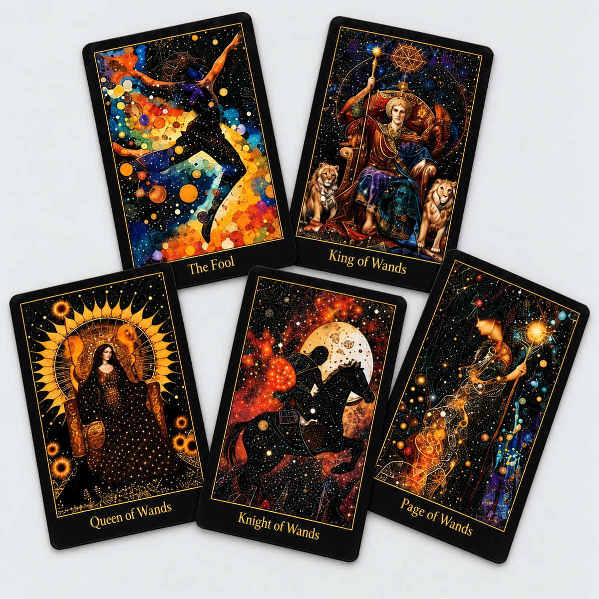 Cosmic Garden Tarot Deck – 78 Cards Where Nature Meets the Stars, 6 × 10 cm