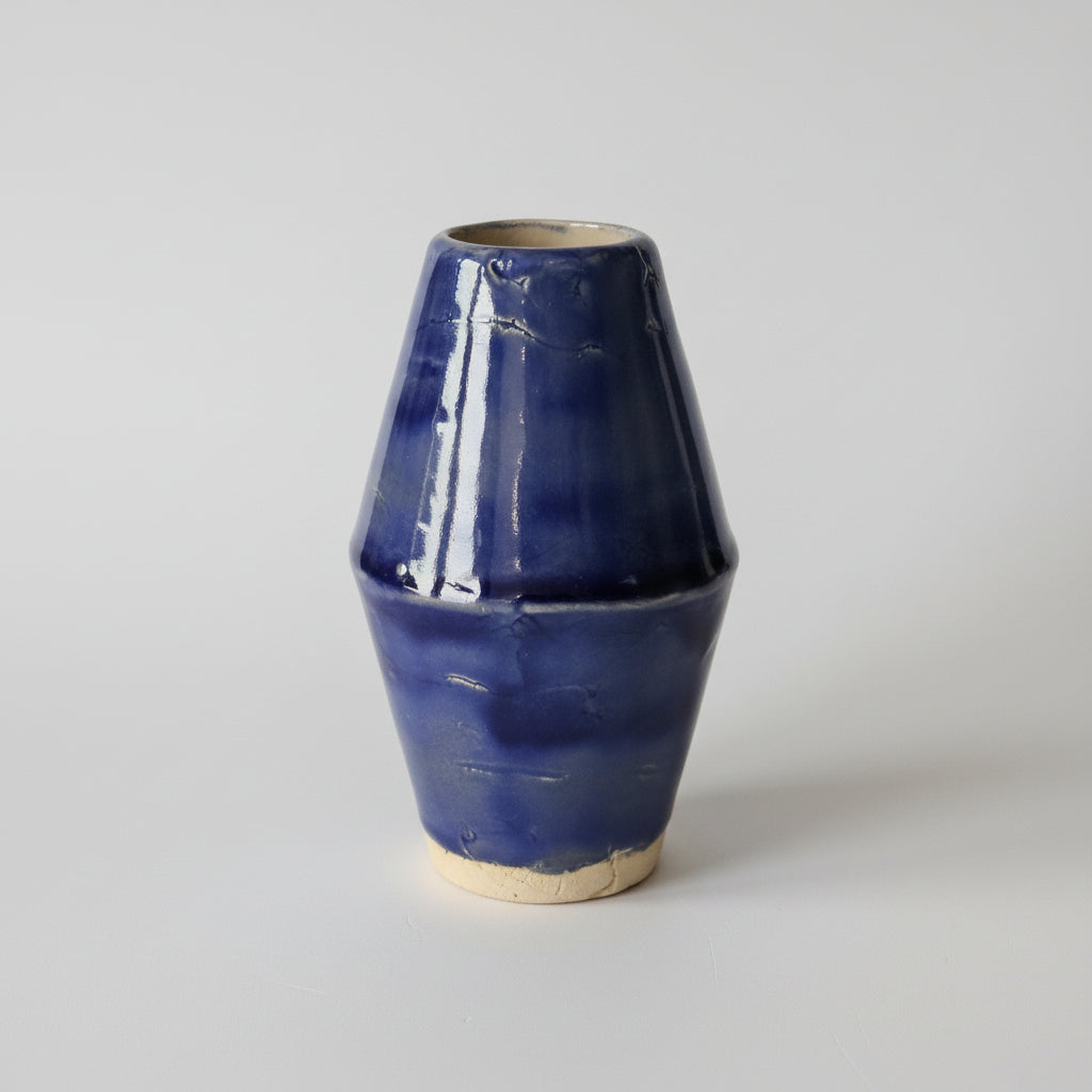 Crux Inversa Ceramic Mini Vase – Vessel Of Inner Sovereignty, Ø6×10 cm by Red Raven Pottery