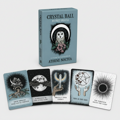Crystal Ball Oracle Deck – Instant Answers & Insight, 13 cards, 9×6 cm