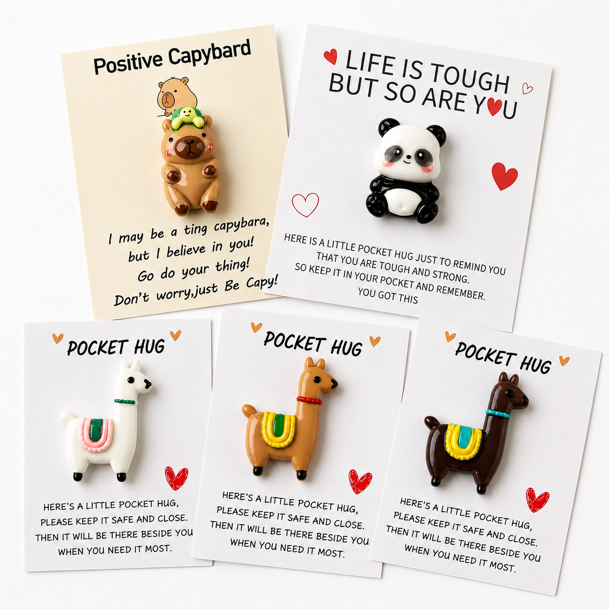 Cuddly Pocket Charm Talisman – Tiny Comforting Companion, 8 × 5.5 cm