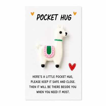 Cuddly Pocket Charm Talisman – Tiny Comforting Companion, 8 × 5.5 cm