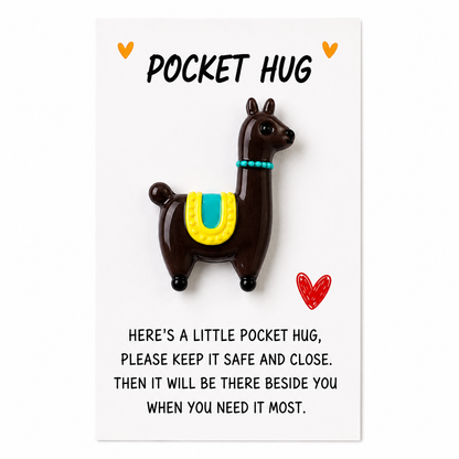 Cuddly Pocket Charm Talisman – Tiny Comforting Companion, 8 × 5.5 cm
