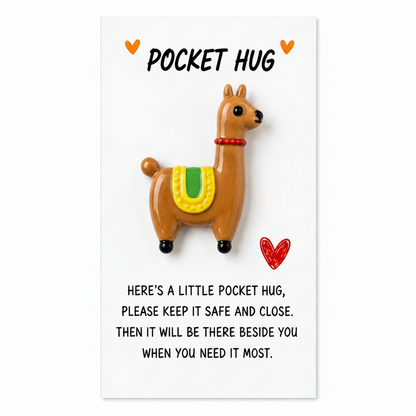 Cuddly Pocket Charm Talisman – Tiny Comforting Companion, 8 × 5.5 cm