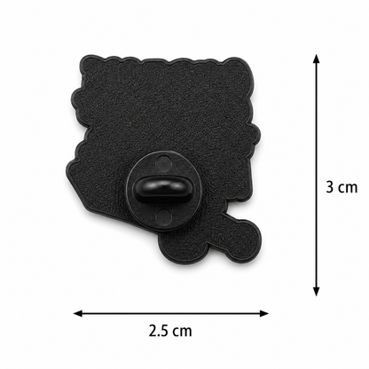 Current Side Quest Lapel Pin – ADHD Zoomie Metal Badge, 2.5 × 3 cm