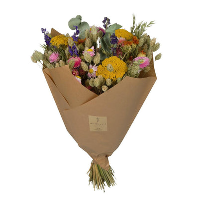 Golden Harvest Dried Bouquet – Rich Preserved Beauty, Ø30×55 cm
