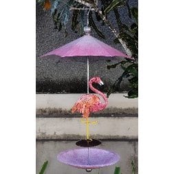 Hanging Metal Bird Feeder – Hand-Painted Outdoor Feeder (53 cm)